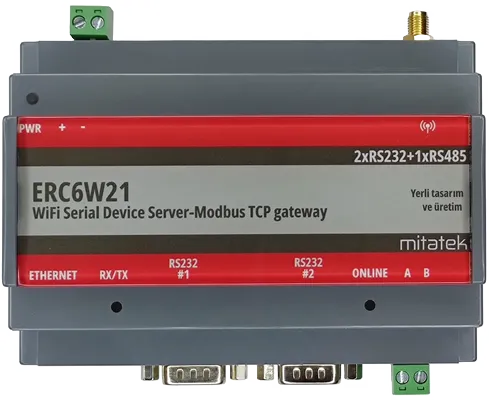 ERC6W21 WiFi Device server-Modbus TCP Gateway