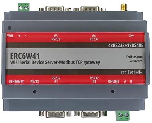 ERC6W41 WiFi Device server-Modbus TCP Gateway